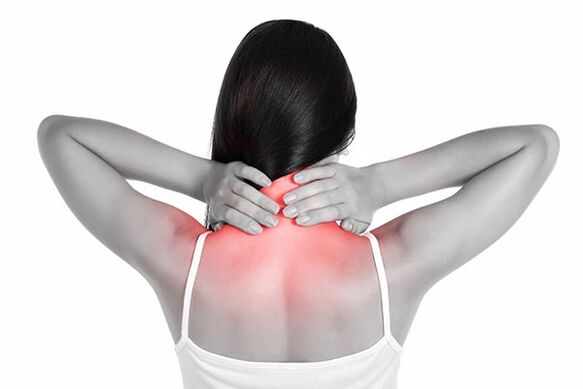 Neck pain with osteochondrosis